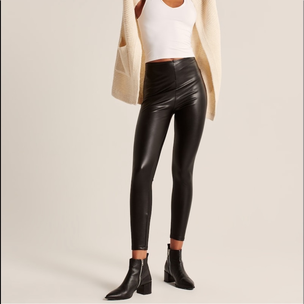 Abercrombie & Fitch Leather Leggings